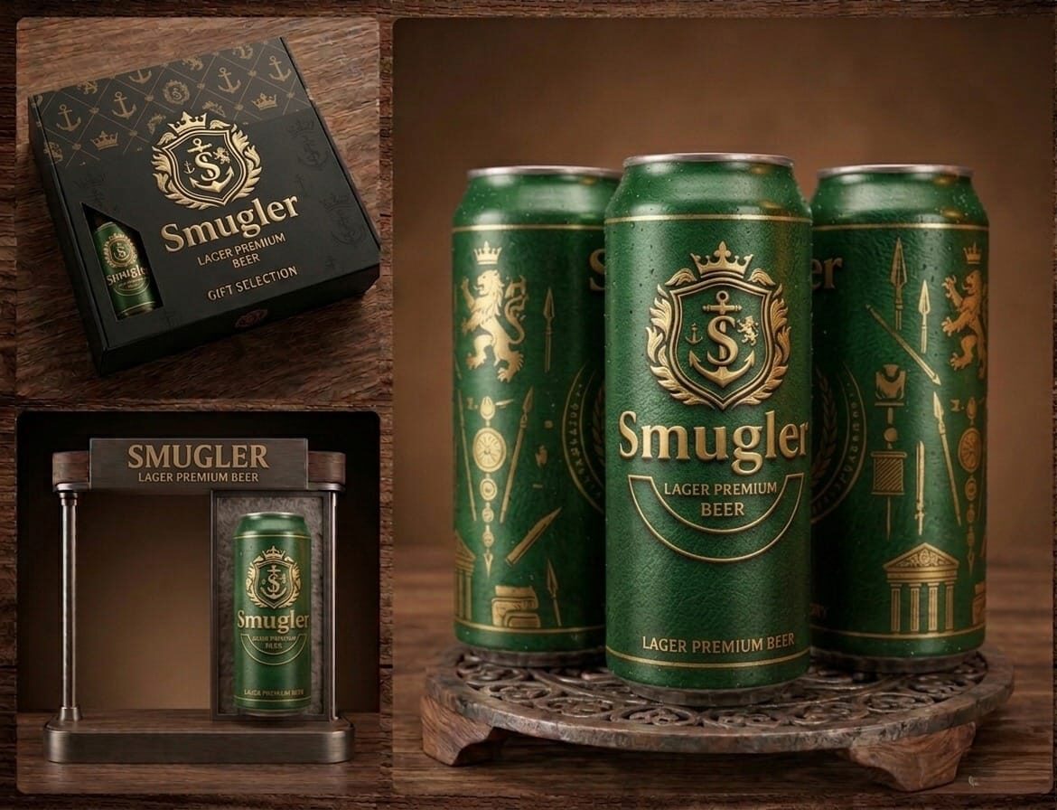 Smugler 0.0 — Premium Lager · Non-Alcoholic